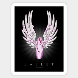 Winged Ballet Sticker